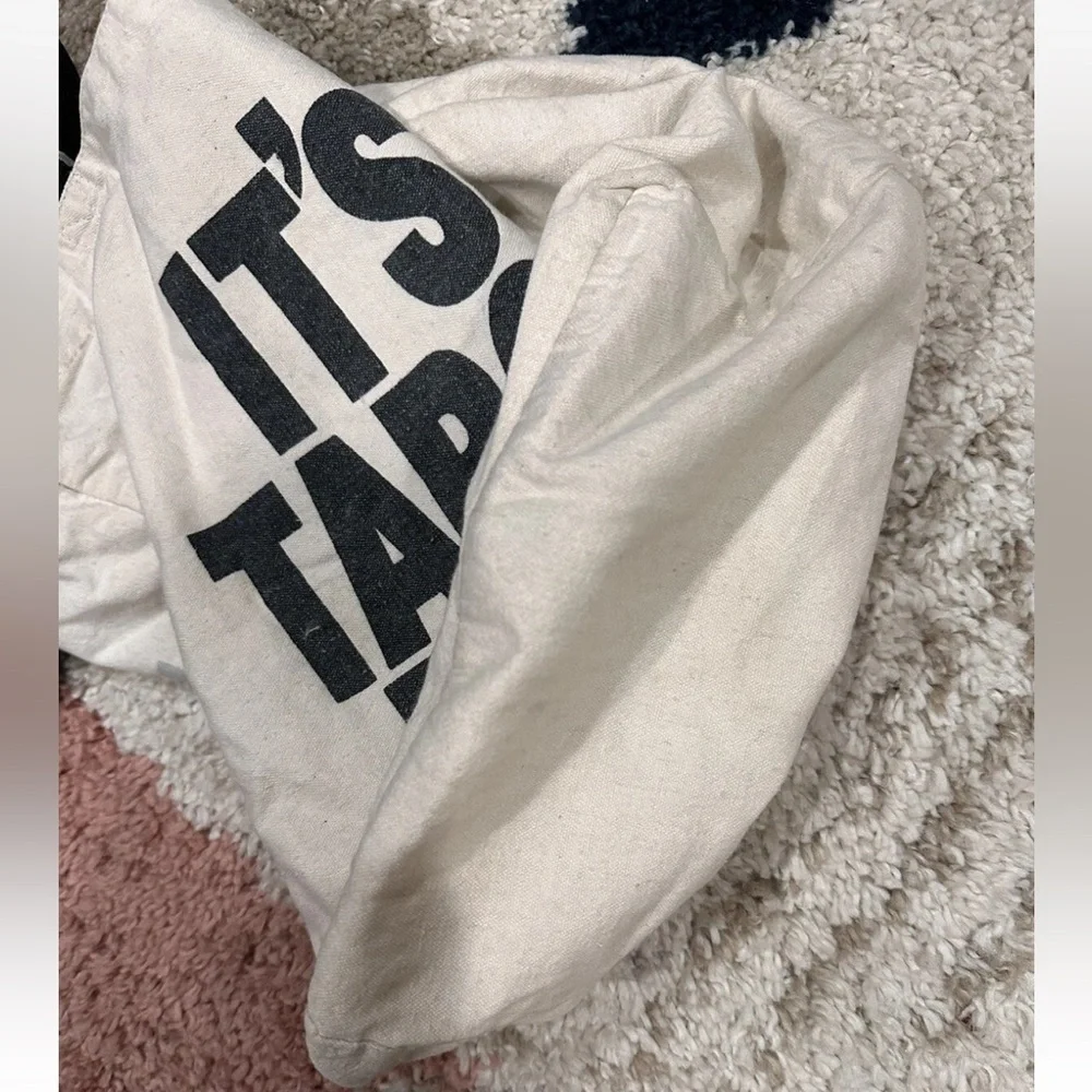 Vintage “it’s Target Time” target canvas tote bag